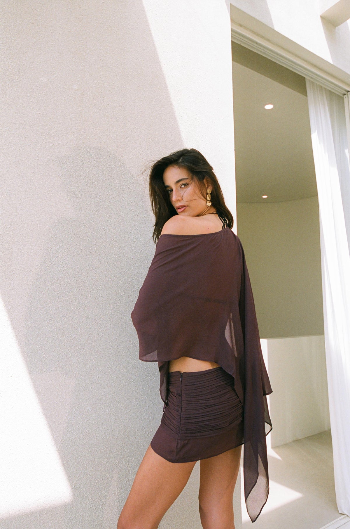 Eira Mini Skirt Chocolate