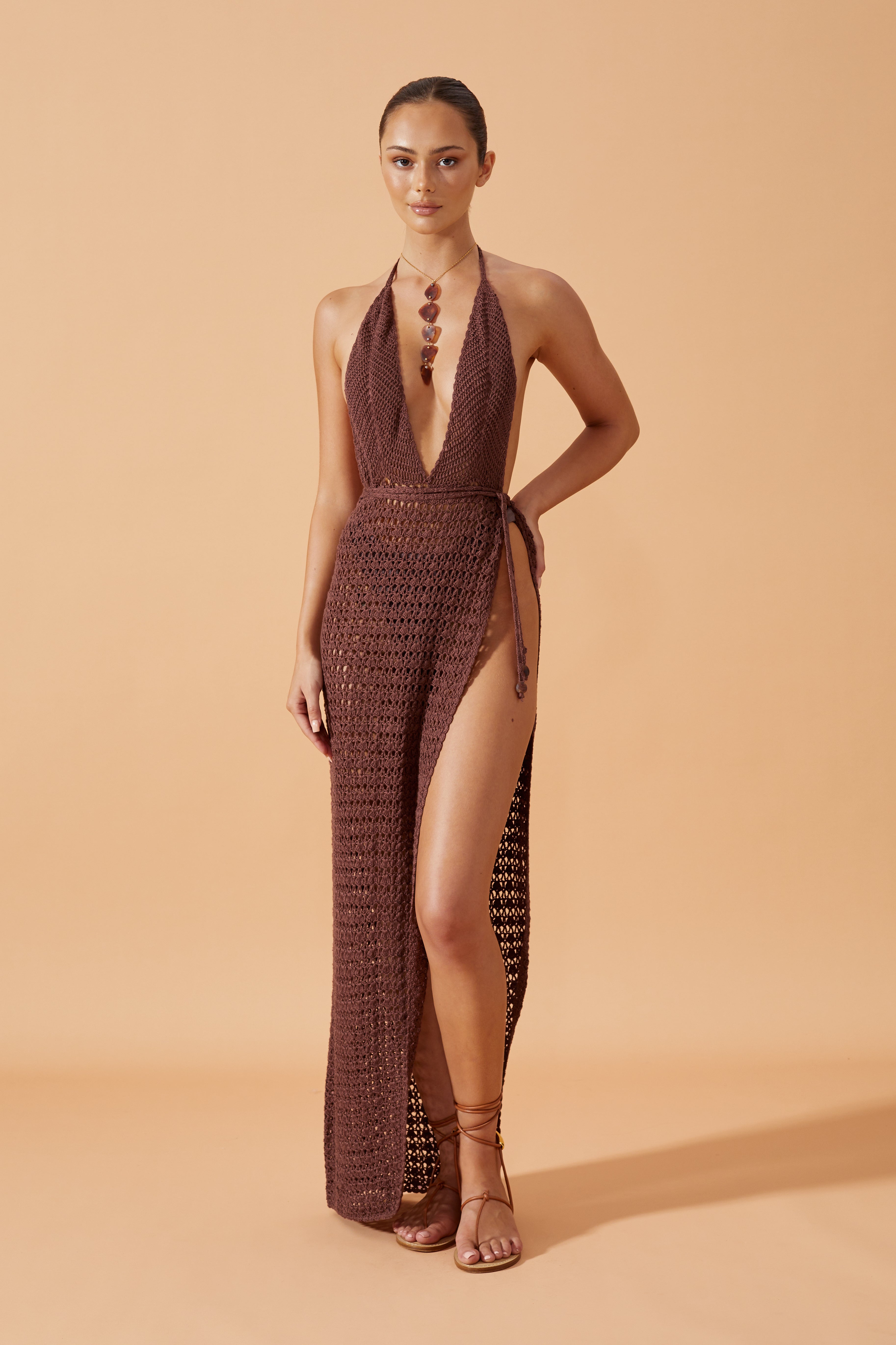 Zahira Wrap Dress Coconut Husk – Flook The Label