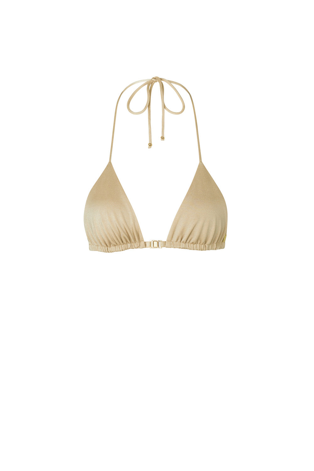 flook the label amari bralette top swimwear gold product image front