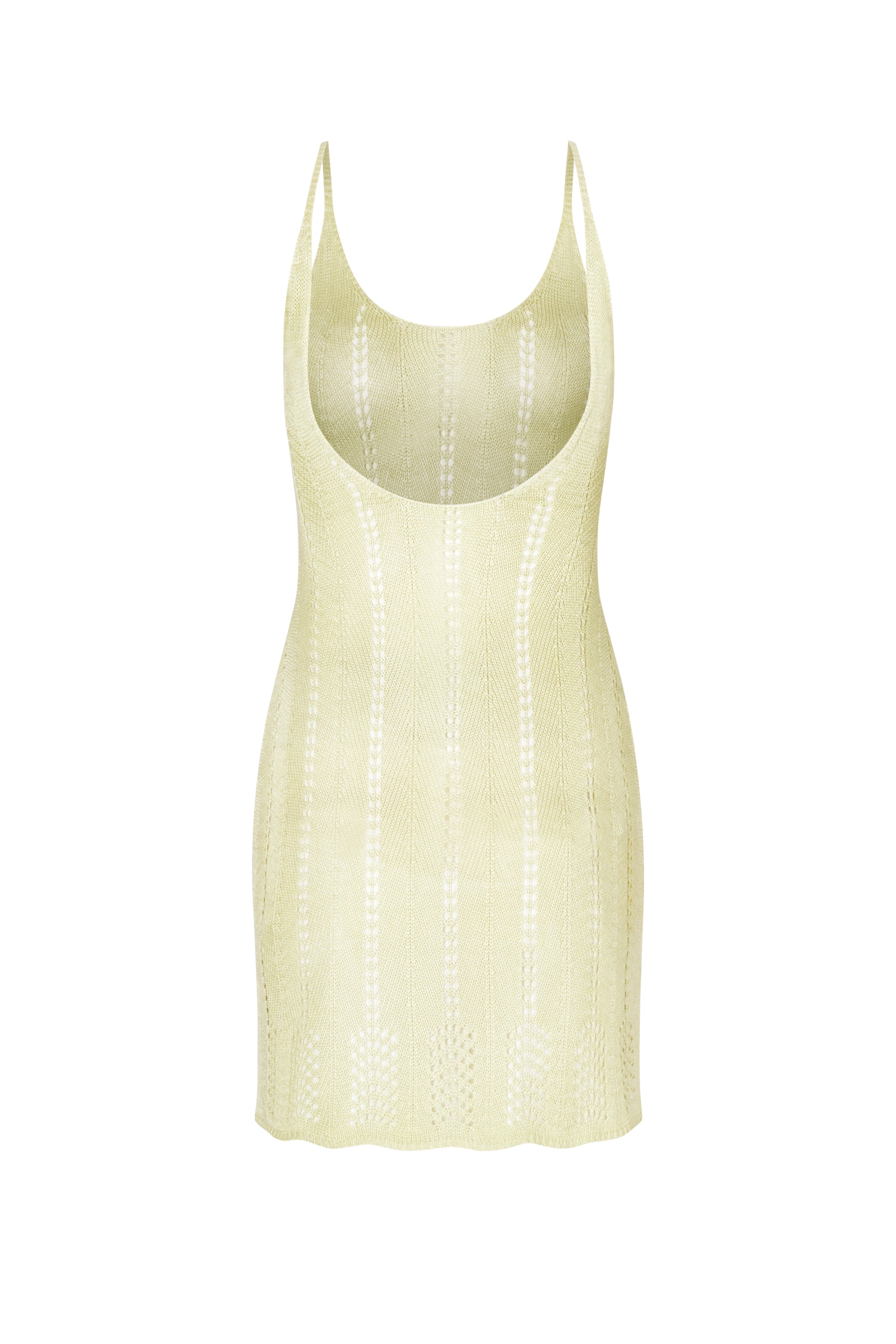 flook the label ayva mini dress lemon knit product image back