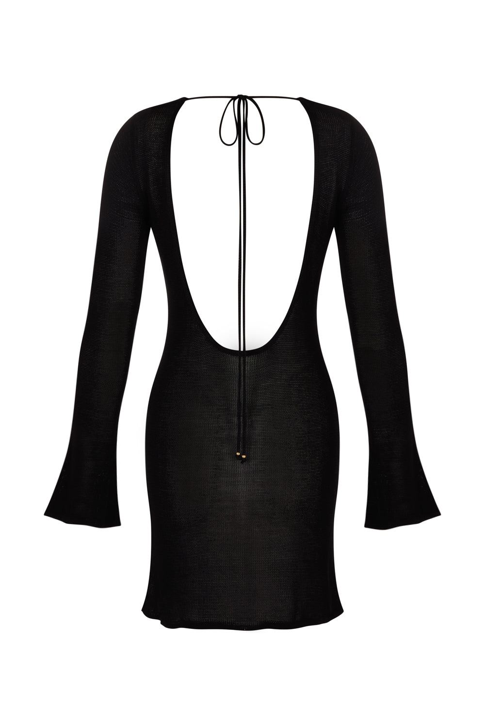 flook the label elysia mini dress black beachwear product image back