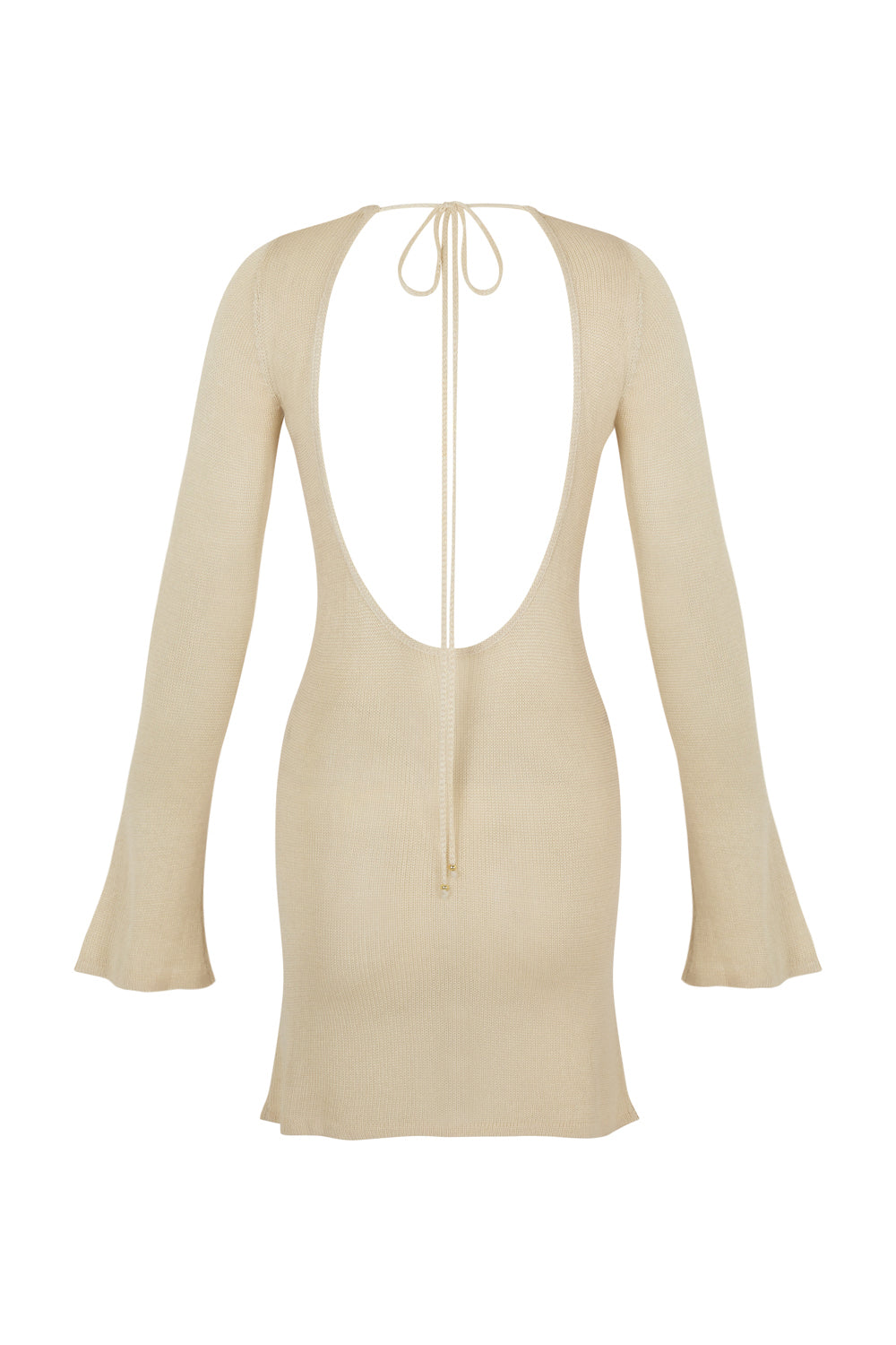 flook the label elysia mini dress vanilla beachwear product image back 
