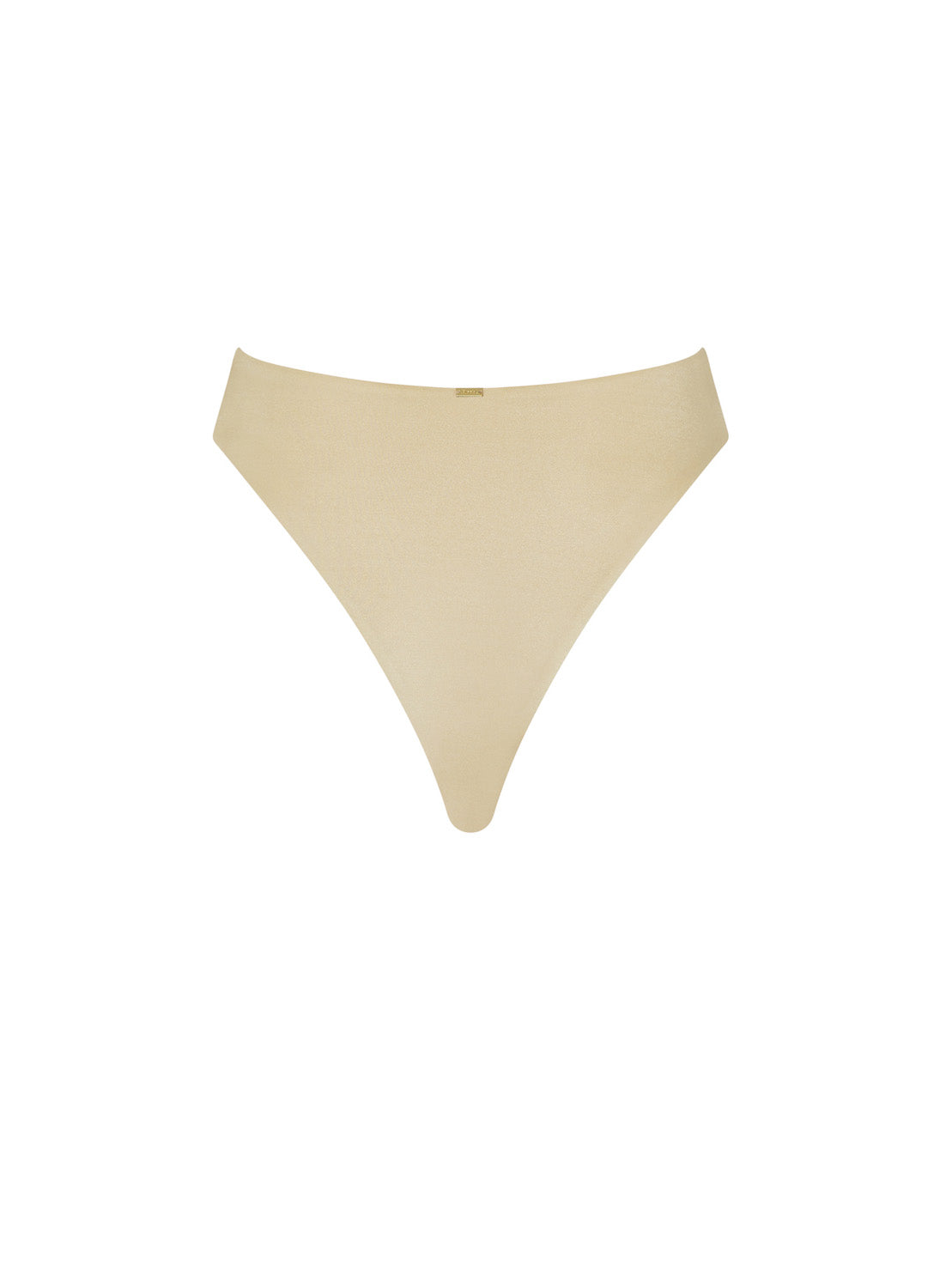 flook the label emilia brief swimwear gold product image back