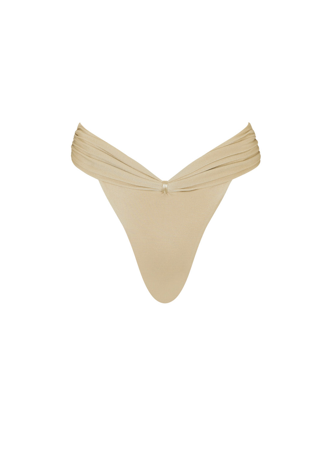 flook the label emilia brief swimwear gold product image front