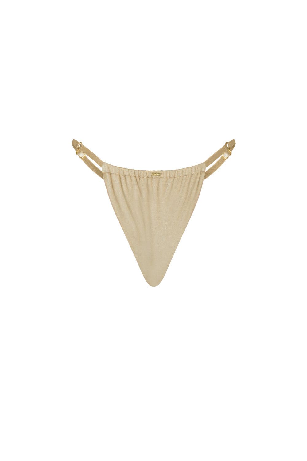 flook the label lillia brief swimwear gold product image back