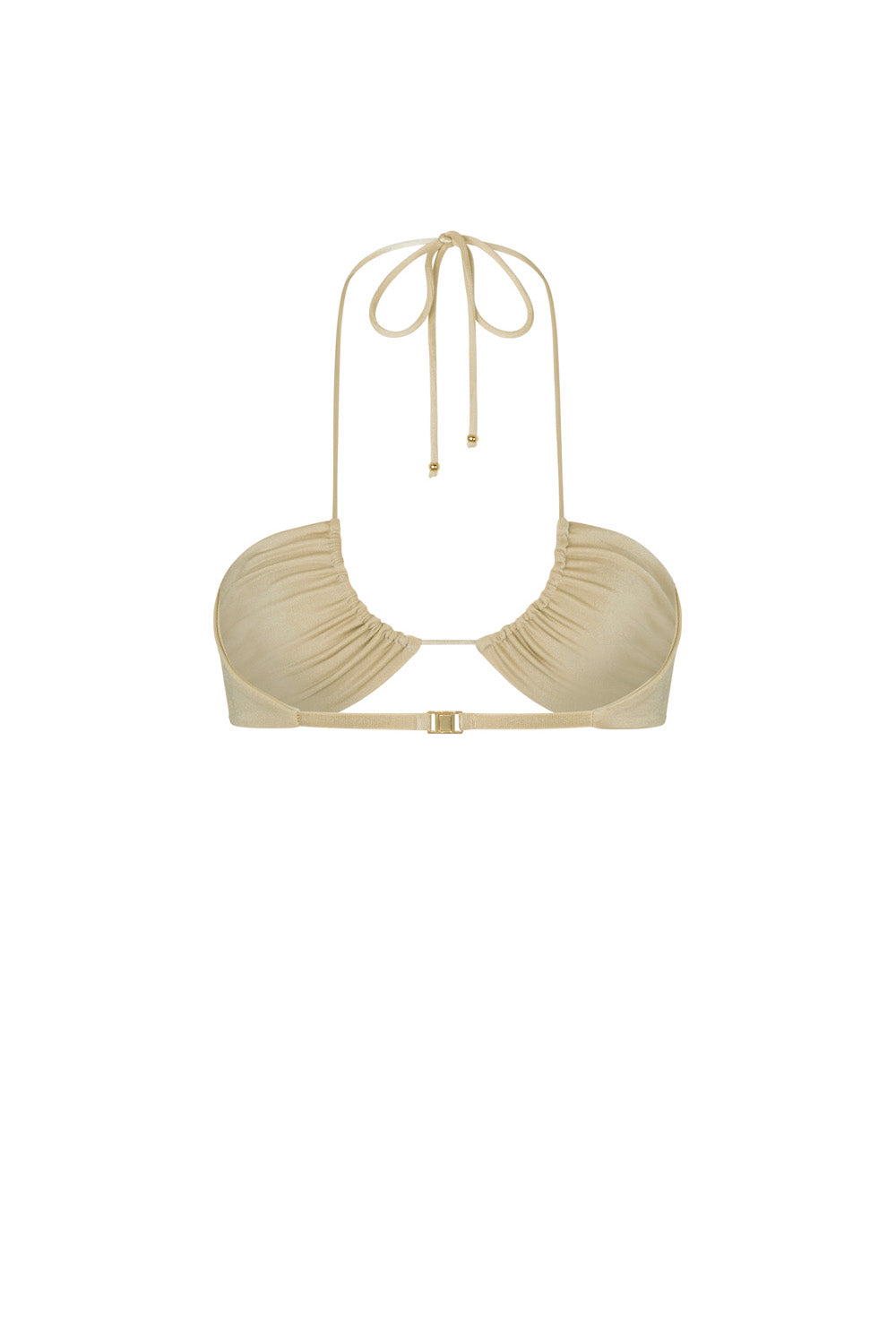 flook the label malani top swimwear gold product image back