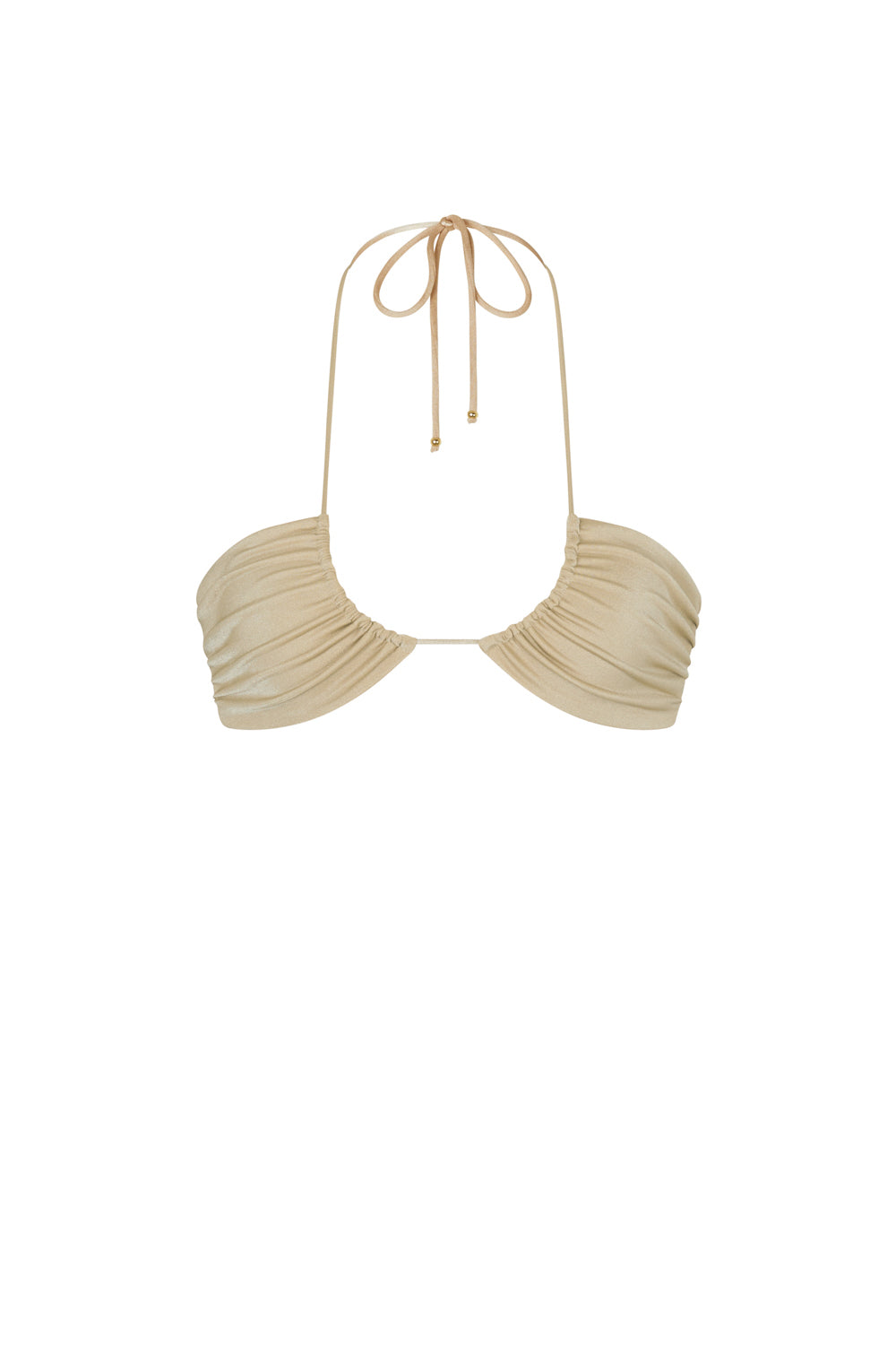 flook the label malani top swimwear gold product image front