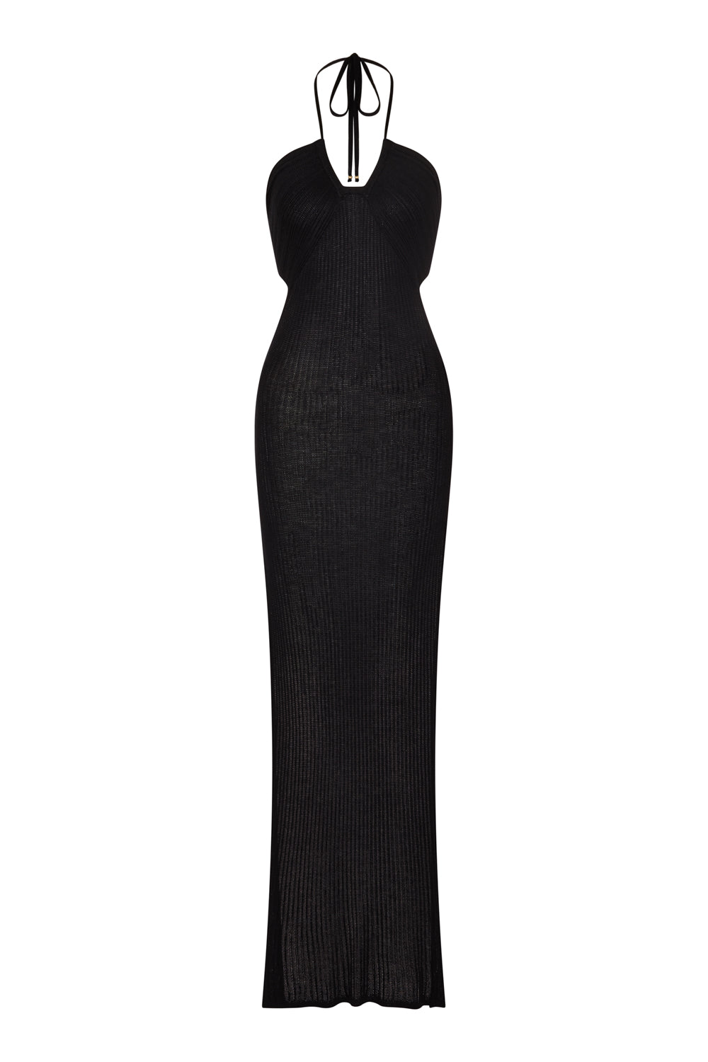 flook the label sia dress black knit product image front 