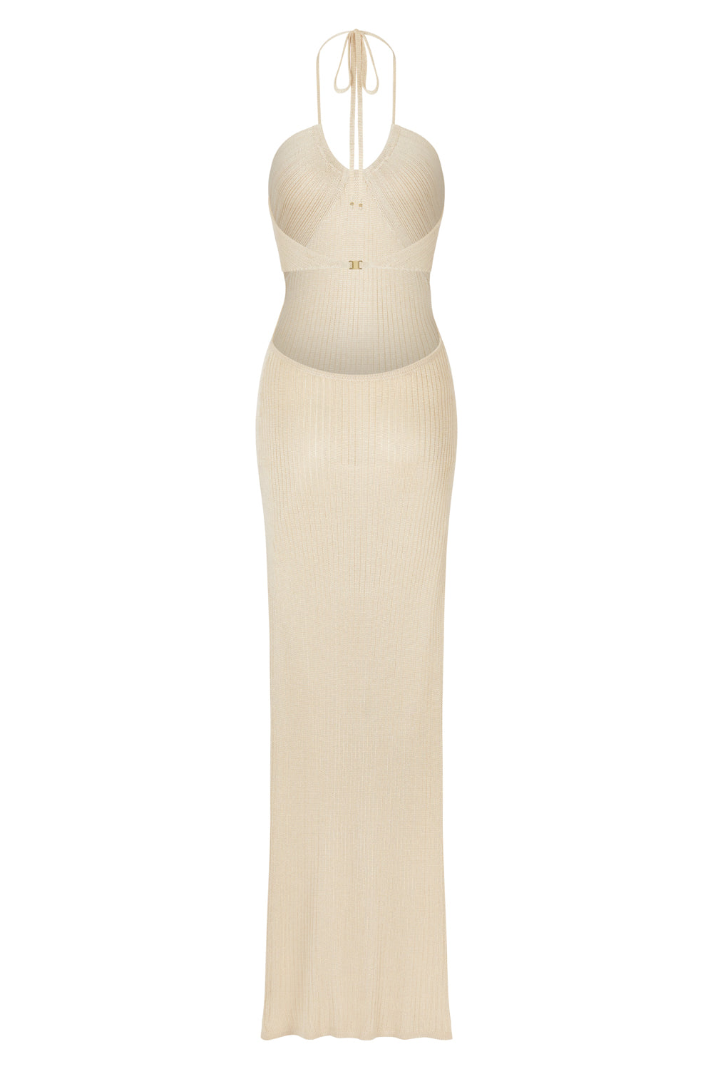 flook the label sia dress vanilla knit product image back