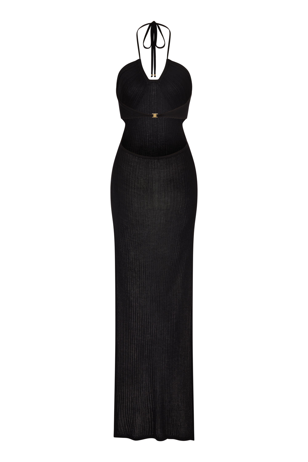 flook the label sia dress black knit product image back