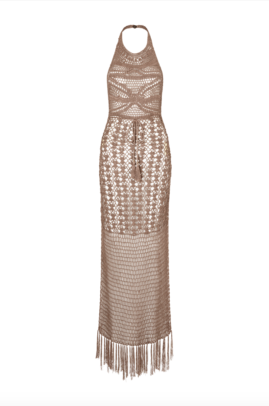 flook the label zaria maxi dress coco crochet product image front