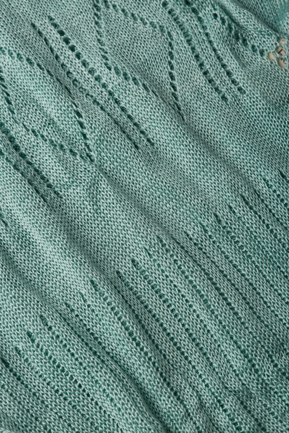 flook the label kendall dress mint knit knitwear beachwear fabric detail